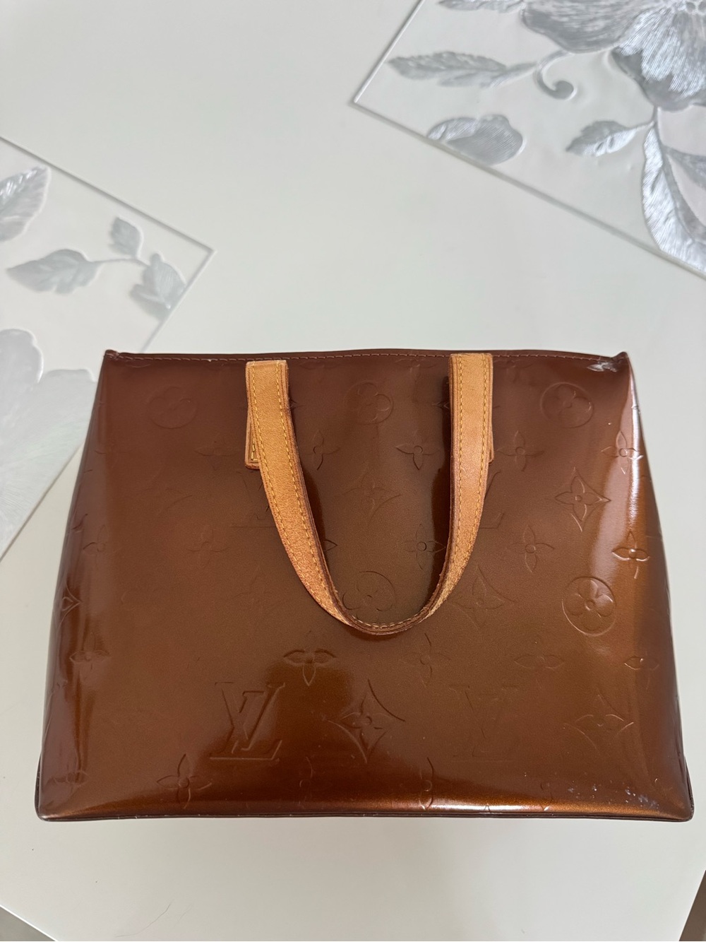 Louis Vuitton Bronze Monogram Vernis Bag